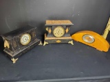 Vintage clock lot. Seth Thomas Clock co. Ansonia Clock co. Revere.