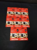 8 Sandisk 32GB microSDCH UHS-1 cards