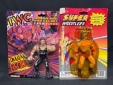 Vintage Knock Off Wrestler Action Figures. IWC Mannix Super Wrestlers.