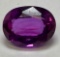 Oval Cut Purple Sapphire Gemstone 2g