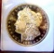 Morgan silver dollar 1884 o gem bu dmpl glassy black and white cameo Huge mirrors!!!