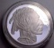 silver buffalo builion proof 2 troy oz round perfect cameo gem beauty