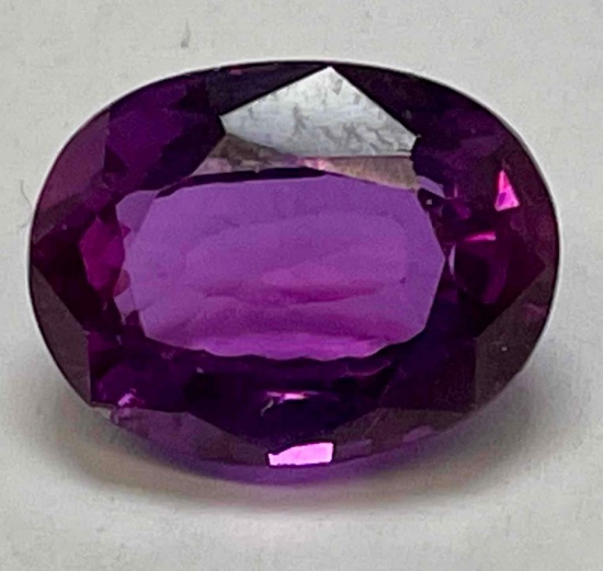 Oval Cut Purple Sapphire Gemstone 2g