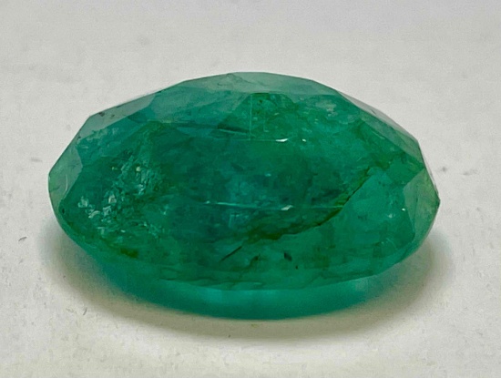 Emerald Oval Cut Gemstone 2.3g