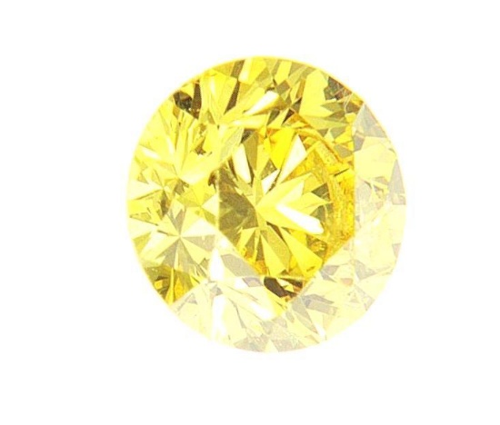 Canary yellow diamond! earth mined genuine high end .18 ct shocking yellow $$$ with cert