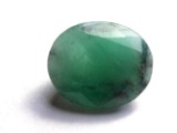 emerald rare columbian green 4.40 ct large high quality with gem id card