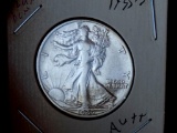 walking liberty silver half 1935 s rare date au to bu higher grade stunner