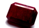 ruby massive 77.15 ct blood red beauty massive earth mined gemstone with id card