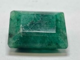 Opaque Square Cut Emerald Gemstone 4.7g