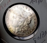 Morgan silver dollar 1880/79 s top 100 vam rare find au/unc