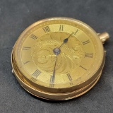 9kt Gold Maybe plated Parts Pocket Watch