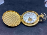 10kt Gold Plated Westclox pocket watch