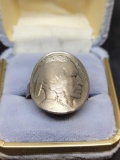 Indian head Buffalo Nickel ring size 11