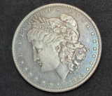 1884-s Morgan silver dollar 90% silver Extremely Rare Date AU+++++ $$$$$ What a find, Nice Toning