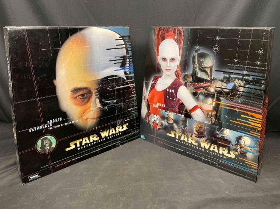 Anakin Skywalker and Aurra Sing Masterpiece Edition Figures w/ Book 2000