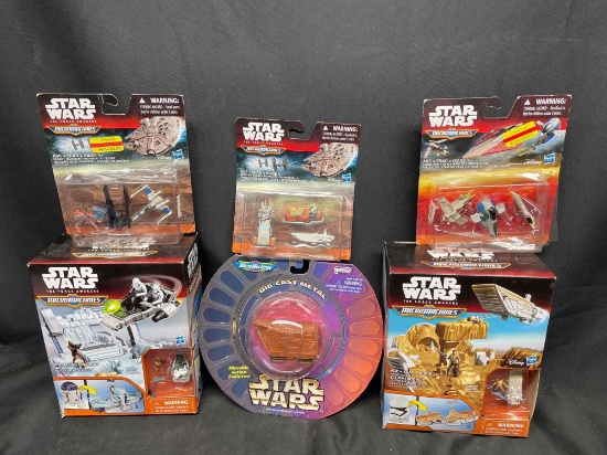 Micro Machines Sandcrawler, R2D2 and Stormtrooper Play Sets. Multi Packs.