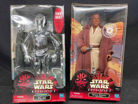 Episode I Mace Windu and TC-14 12 Inch Scale Action Figures