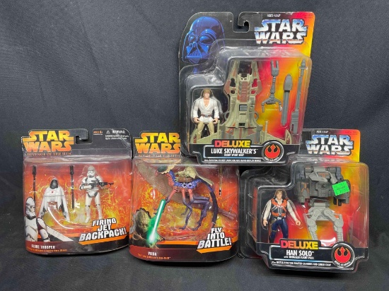 Deluxe Power of the Force and Revenge of the Sith. 3 3/4 Inch Action Figures