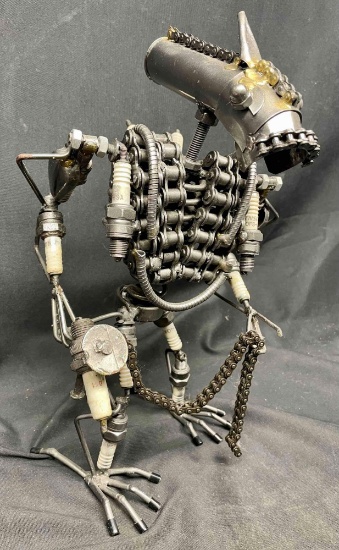 Nuts n Bolts Metal Sculpture. Alien Monster Robot New Modern Art