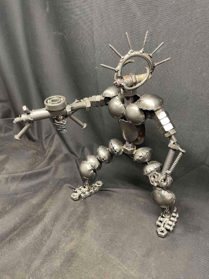 Nuts n Bolts Metal Sculpture. Alien Monster Robot New Modern Art