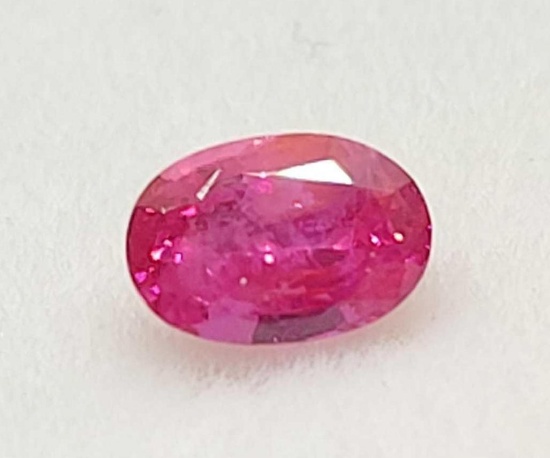 pink oval cut Sri Lanka Sapphire gemstone .49ct