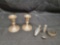 Weighted Empire Silver Clad Candlesticks 925 Siver pieces