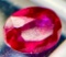 Astonishingly Gorgeous 4.10ct Blazing Bright Red Oval Cut Ruby.