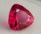 elegant Trillion cut 1.37ct red ruby gemstone Beautiful stone Wow