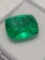 Stunning 7.72 Ct Green Cushion Cut Emerald