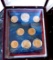 Presidential gold dollar mint set in collector box all gem bu 8 coins expensive set new