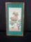 Hand painted Japanese watercolor painting of Flowers with Signature