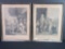 2 framed Vintage art replica prints, Pietro Da Cortona