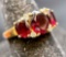 Garnet Ring Tests as 14k Gold, Non Magnetic