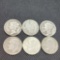 Silver Dime lot Barber Merc Roosevelt 6 coins all 90% Silver