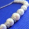 Fresh Water Pearl and Sapphire Silver Bracelet