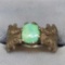 Native American Silver ring with hand crafted turquoise antique old circa 1900-1920 Rare