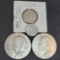 Liberty Nickel steel cent and 2 Eisenhower dollar lot