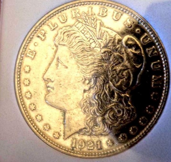 Morgan silver dollar 1921 d unc pl ultra rare date with mirror strike