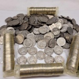 Nickel lot 5 rolls, Buffalo head, mix dates from the 40s