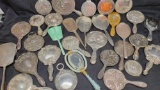 Antique Sterling silver and Non Magnetic hand mirrors
