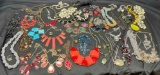 Assorted Costume Jewelry. Necklaces, Rings, more.