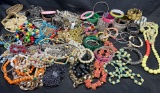 Large Lot of Costume Jewelry. Bracelets, Necklaces, more