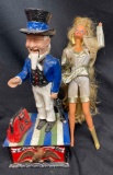 Vintage Cast Iron Uncle Sam Bank. Vintage Hollywood Barbie 1966