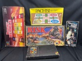 Lot of Vintage Board Games. Risk, Pachisi, Master Mind, Rummy Rumble