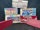 Vintage Board Game Lot. Clue, Life, Scrabble, Battleship.