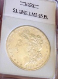 Morgan silver dollar 1881 s gem bu blazing white proof like pl from obw roll wow coin