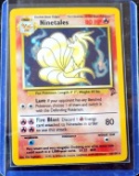 Ninetales Base Set 2 rare halo pokemon card stage 1 mint in penny sleeve and top loader