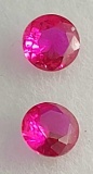 Beautiful Set of Red Ruby gemstone oval cut .29ct