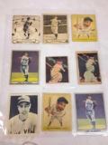 9 older Joe DI Maggio baseball cards appear to be reprints