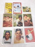 Yogi Berra Baseball Cards appear to be reprints 9 cards